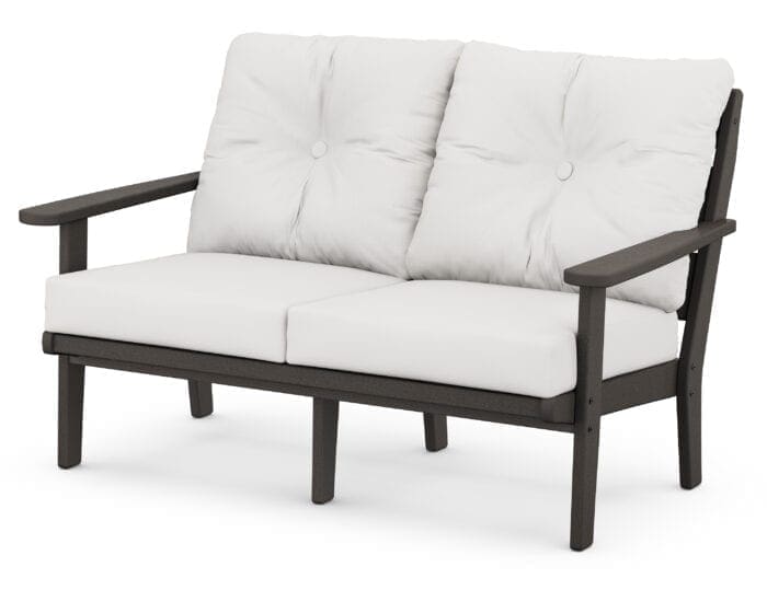 Lakeside Loveseat in Black / Grey Mist