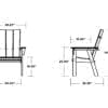 Modern Curveback Adirondack Dining Chair - Image 3