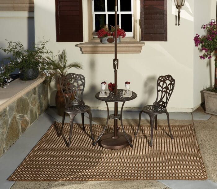 Gold Outdoor Rug Collection 5'3" x 7'4"