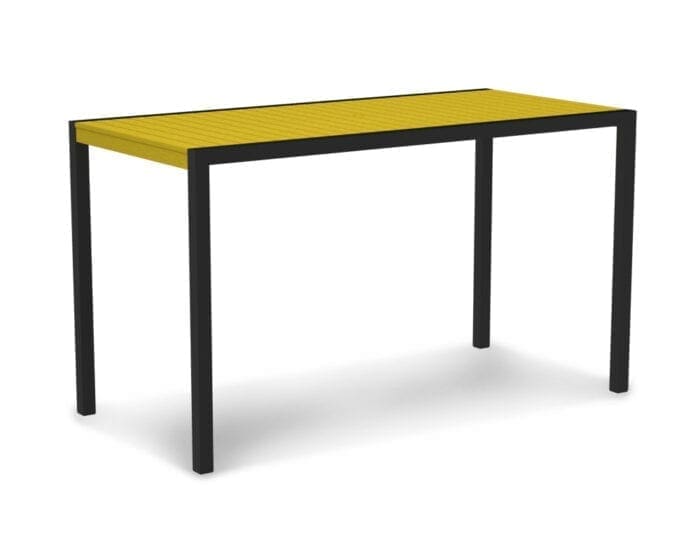 MOD 36" x 73" Bar Table in Textured Black-Vibrant