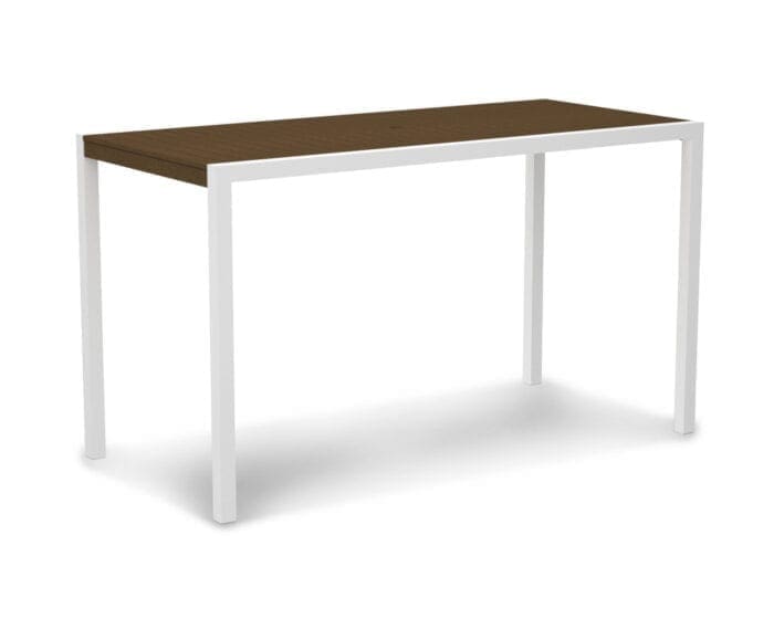 MOD 36" x 73" Bar Table in Satin White