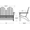 Classic Adirondack 48" Bench - Image 2