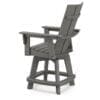 Modern Curveback Adirondack Swivel Counter Chair - Image 2
