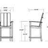 Modern Adirondack Counter Chair - Image 3