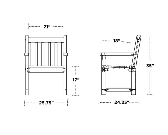 Traditional Garden Arm Chair - Image 4