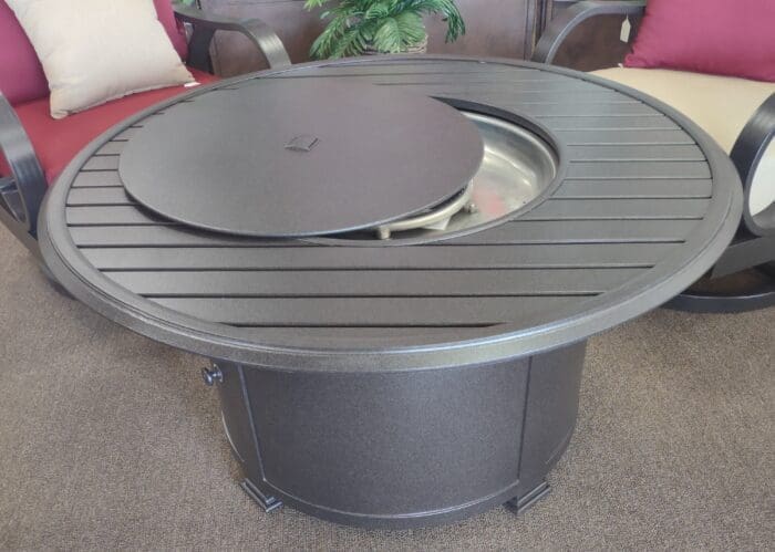 Patio Renaissance Burbank 48 in Round Fire Table