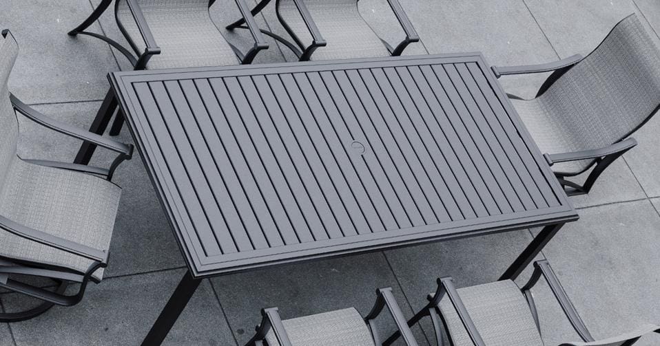 Tropitone Amici 66" x 42" Slat Dining Table - Image 2