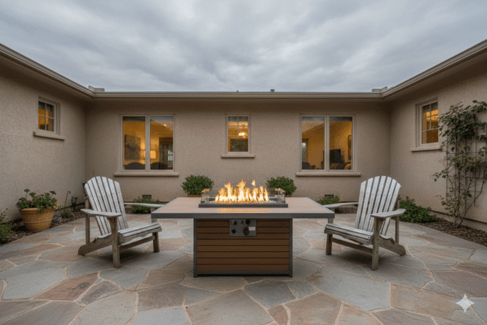 Kenwood 50" x 31" Rec. Firepit Table
