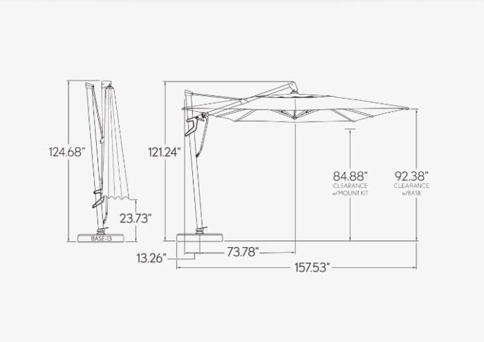 11.5" x 11.5" Square Cantilever Plus - Image 2