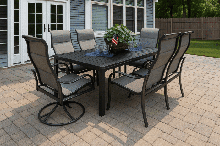 Amici and Shoreline 7 Pc. 42" x 66" Rect. Dining Set