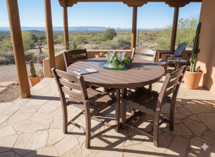 Polywood 5 Pc 48" Rd. Dining Set