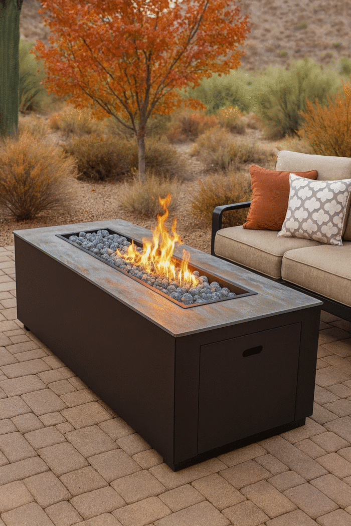 Moda  25" x 65" Rect. Fire Pit Table